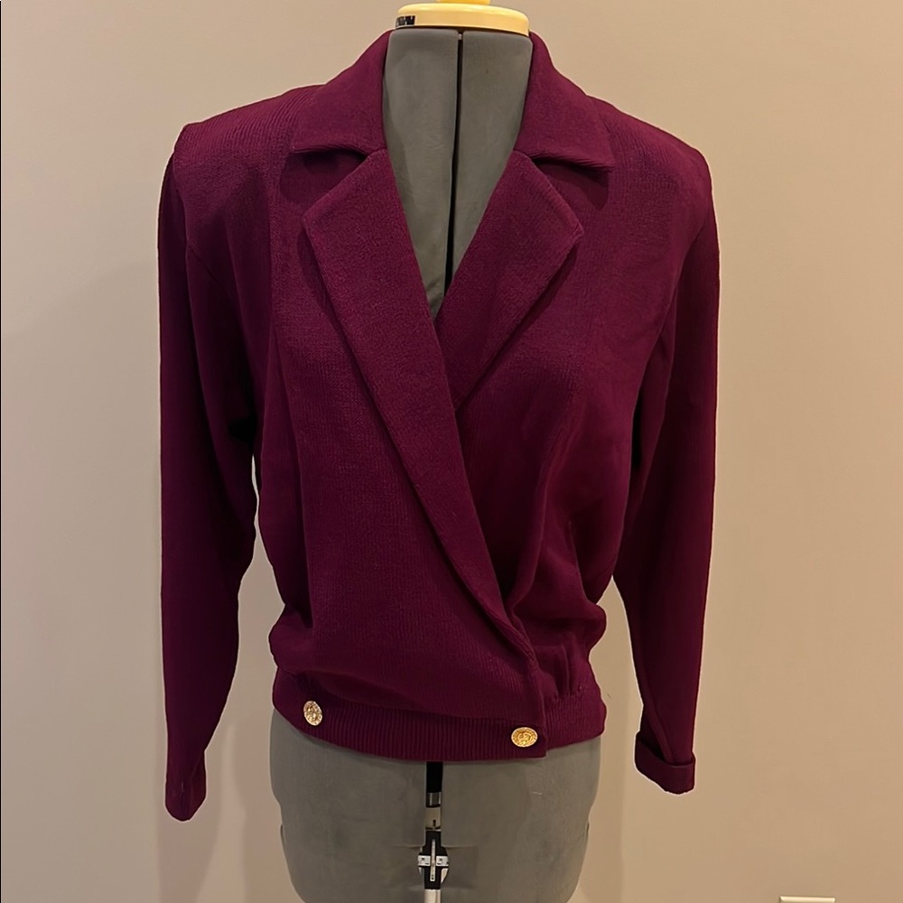 St. John Purple Women's Sweater